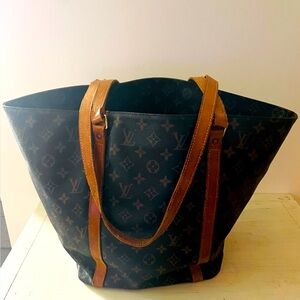Authentic Louis Vuitton Monogram Sac Shopping Tote Bag